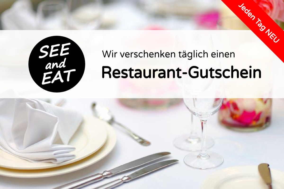 Mitspielen und gewinnen! Wir verschenken täglich einen Restaurant-Gutschein