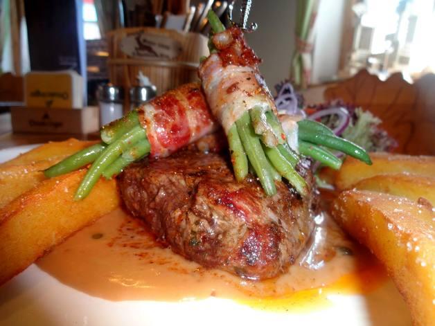 Leopoldauer Alm, Steak in Pfefferrahm-Sauce