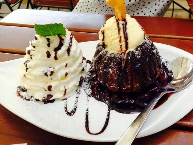 Leopoldauer Alm, Warmer Schokokuchen