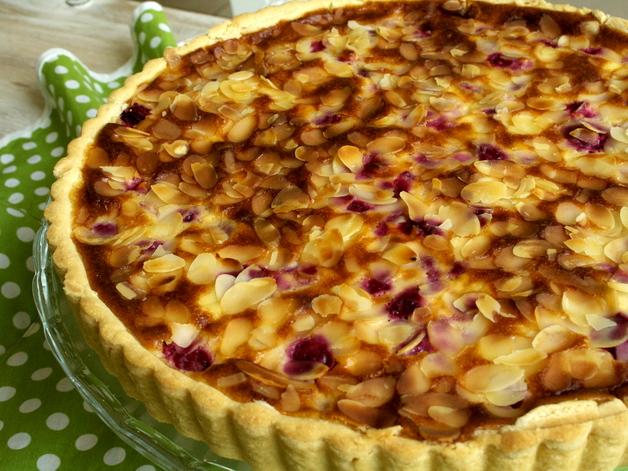 Mami's Möhspeis, Himbeertarte mit Mandelblättchen