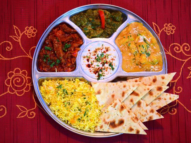 Tandoor, Thali Fleisch