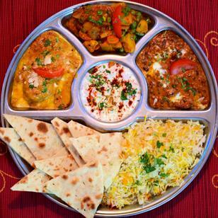 Tandoor, Thali Vegetarisch