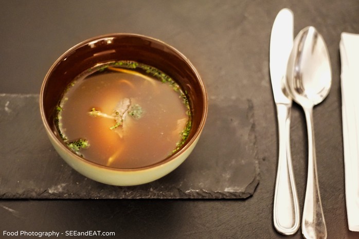 Rindersuppe mit Griessnockerl