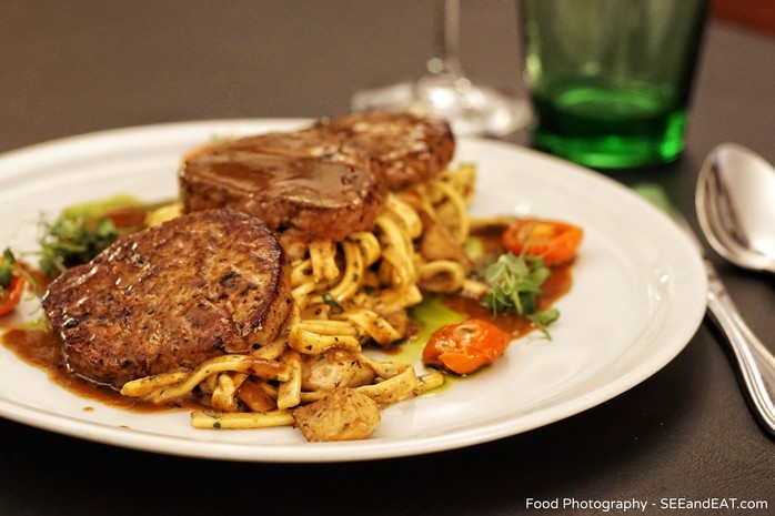 Tagliatelle mit Rinderfilespitzen