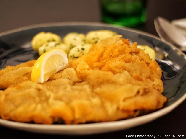 Restaurant Führich, Wiener Schnitzel vom Milchkalb