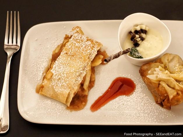 Restaurant Führich, Zweierlei vom Wiener Apfelstrudel