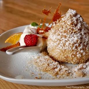 Restaurant so guad, Topfenknödel mit saisonaler Fülle