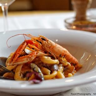 Regina Margherita, Strozzapreti fatti in casa ai frutti di mare