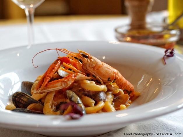 Regina Margherita, Strozzapreti fatti in casa ai frutti di mare